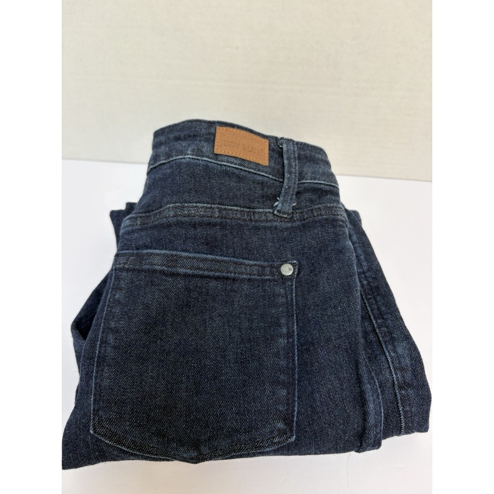 Judy Blue Hi-Rise Skinny #88703 DK Jeans Dark Wash Raw Hem 9/29 Non Distressed